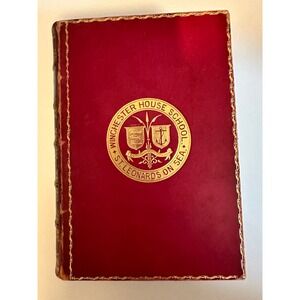 1881 The Romance of Natural History by Philip H Gosse Leather Bound Book Etching